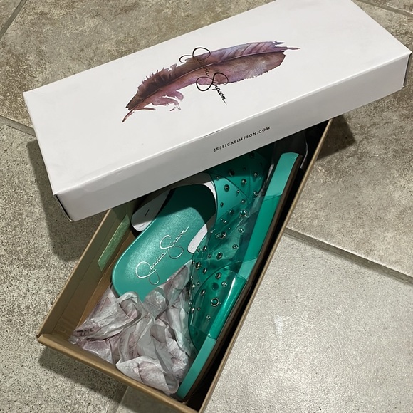 Jessica Simpson Womens Open-toe Slip-On Slide Sandals - Picture 4 of 5